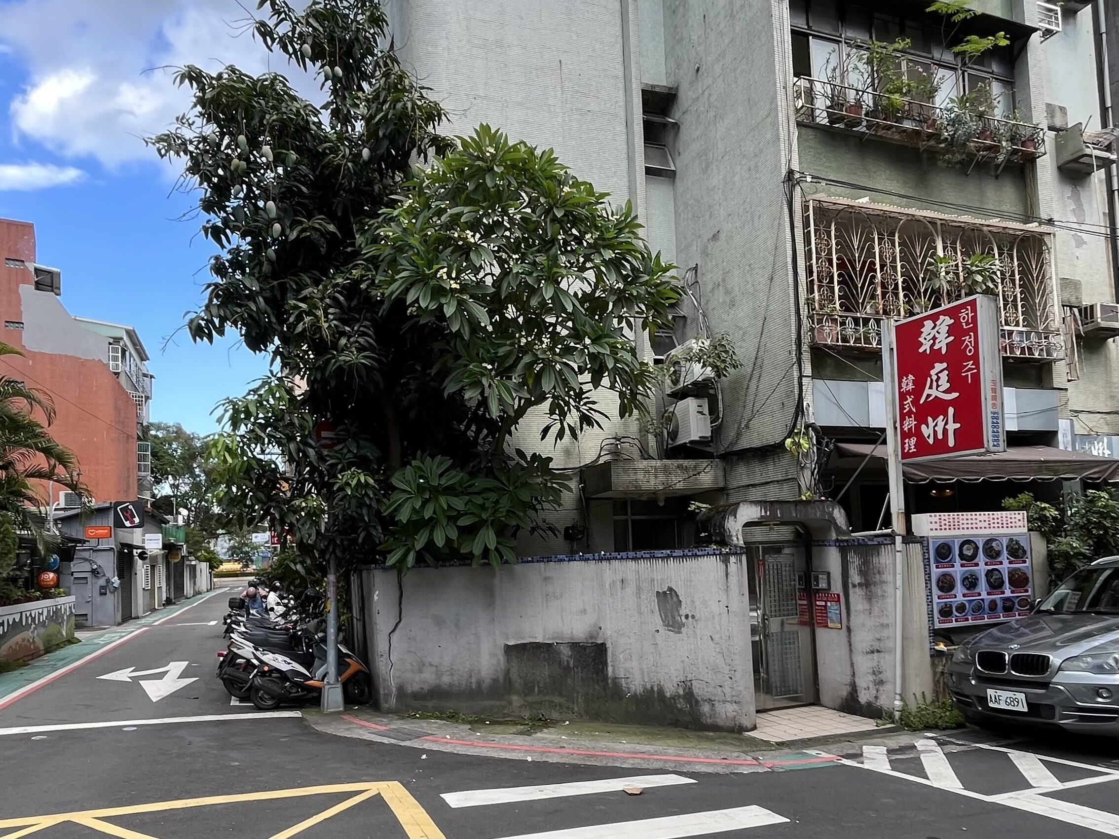 大安地区の街並み